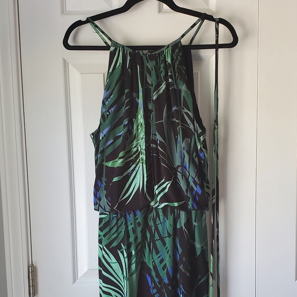 London Times Jungle Palm Cropped Jumpsuit - 12 - Picture 5 of 15